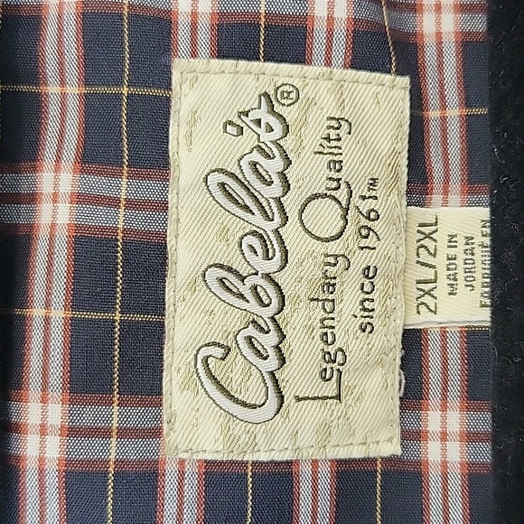 Cabela's Men's Size 2XL XXL Button Down Shirt Plaid Like New - Picture 4 of 7